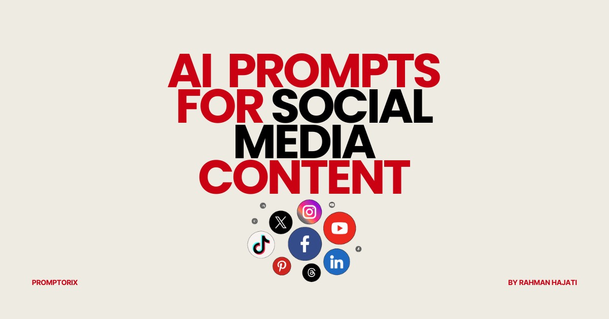 8 AI Prompts for Social Media Content (One for Every Post Type)