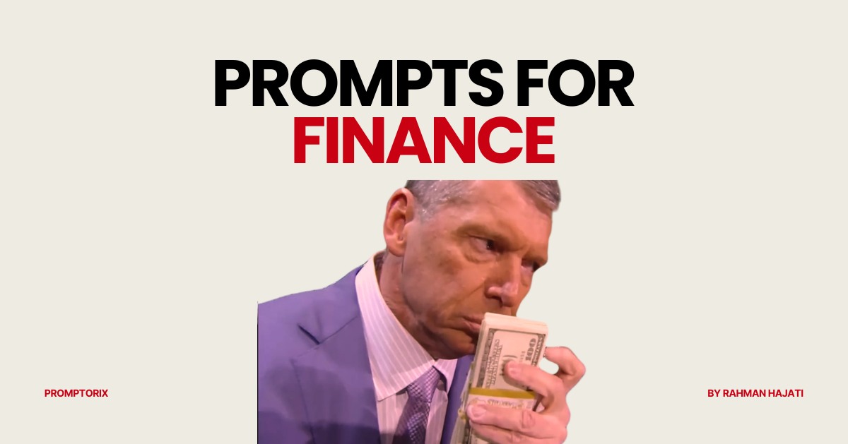 36+ ChatGPT Prompts for Finance: Analysis, Reports, etc.
